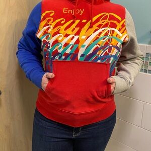 Coca Cola Champion Colorful Graphic Hoodie